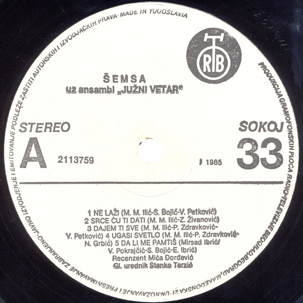 Semsa Suljakovic 1985 s A