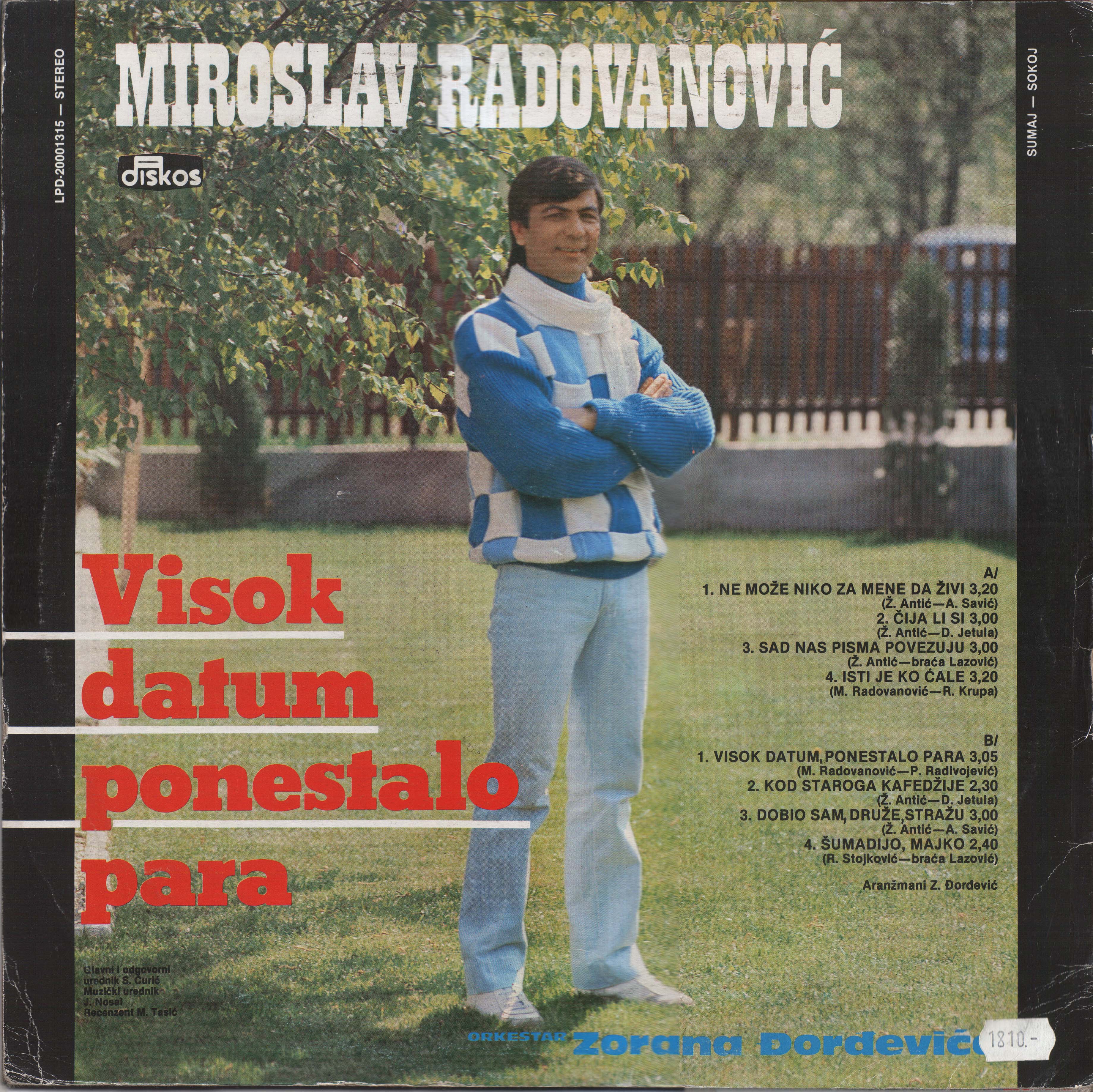 Miroslav Radovanovic 1987 Z