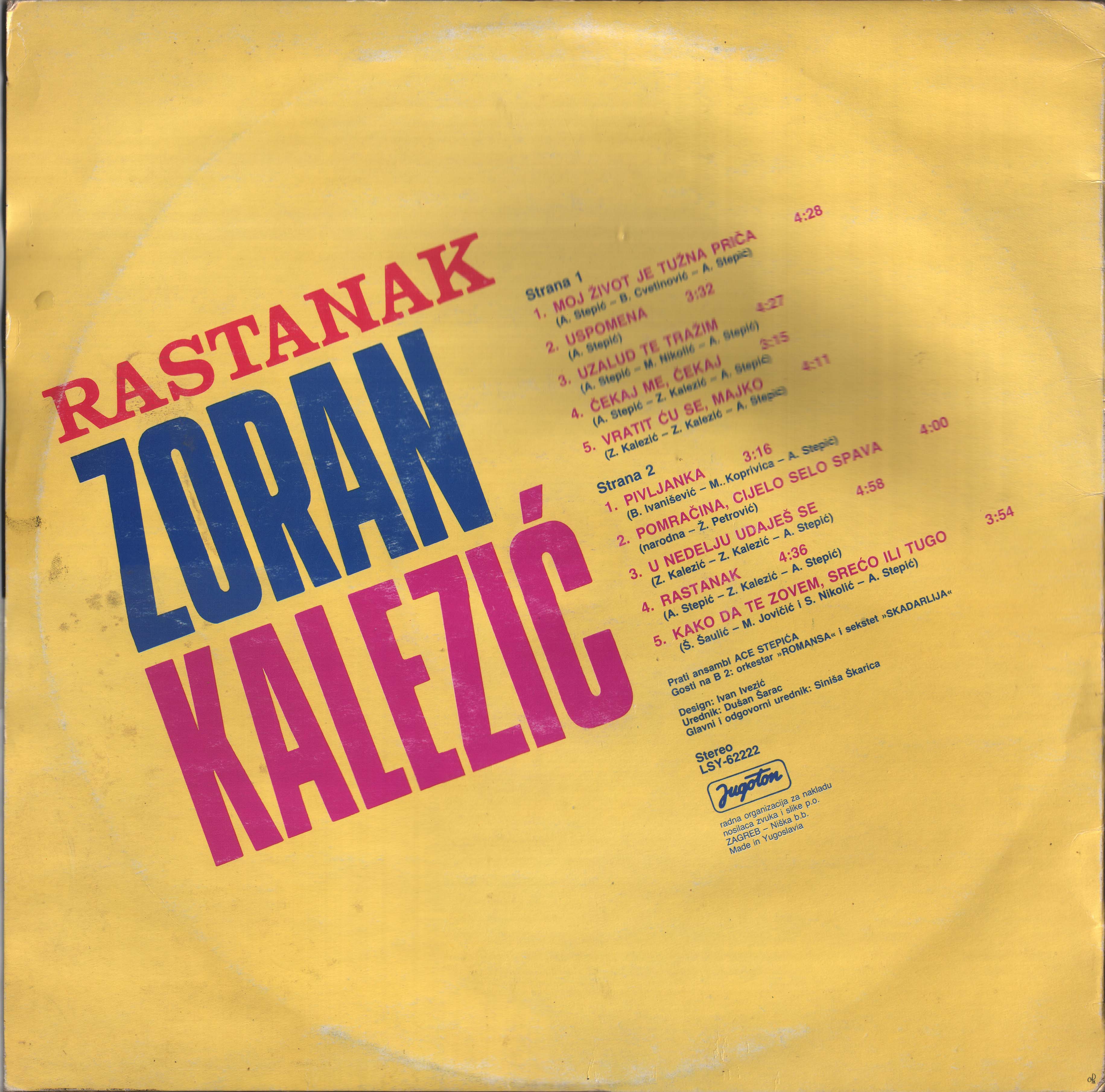 Zoran Kalezic 1987 Z