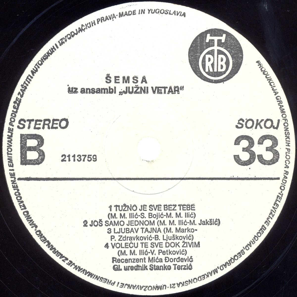 Semsa Suljakovic 1985 s B