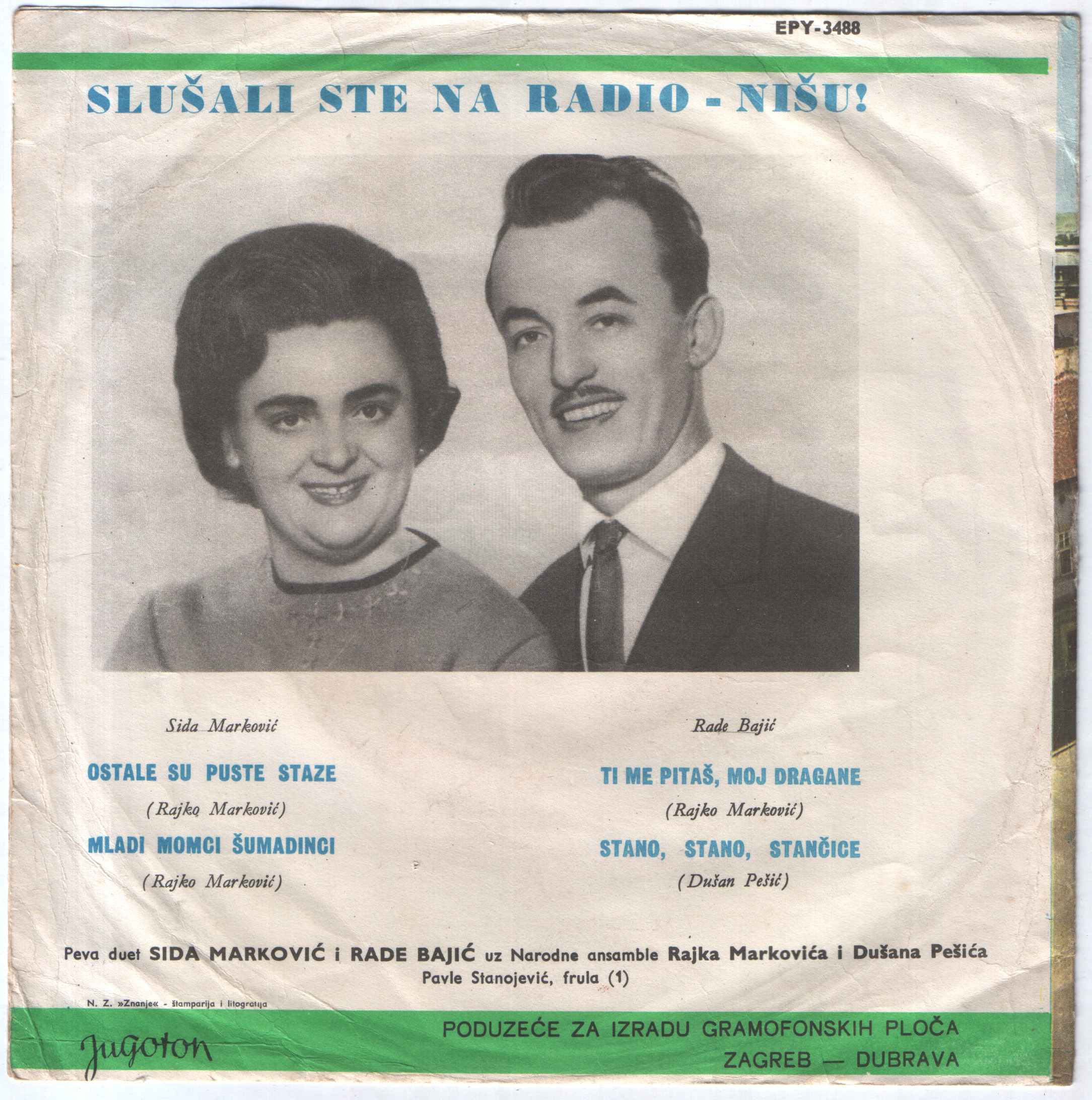 Sida Markovic i Rade Bajic 1965 Z