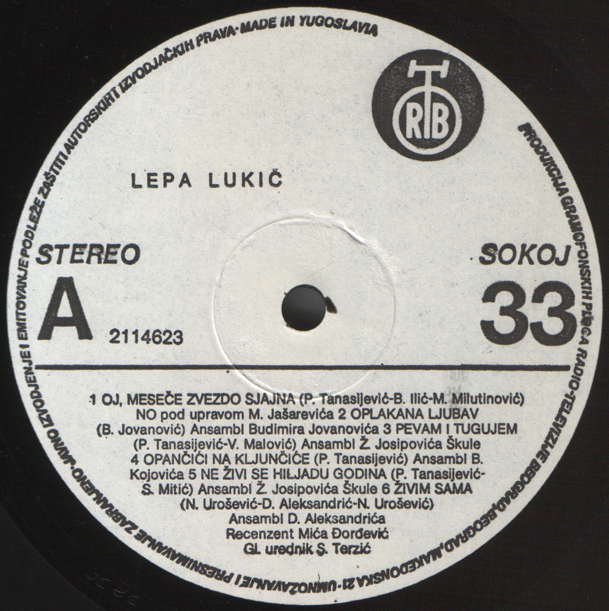 Lepa Lukic 1986 A