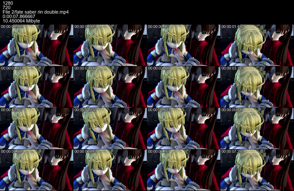 156 fate saber rin double mp 4